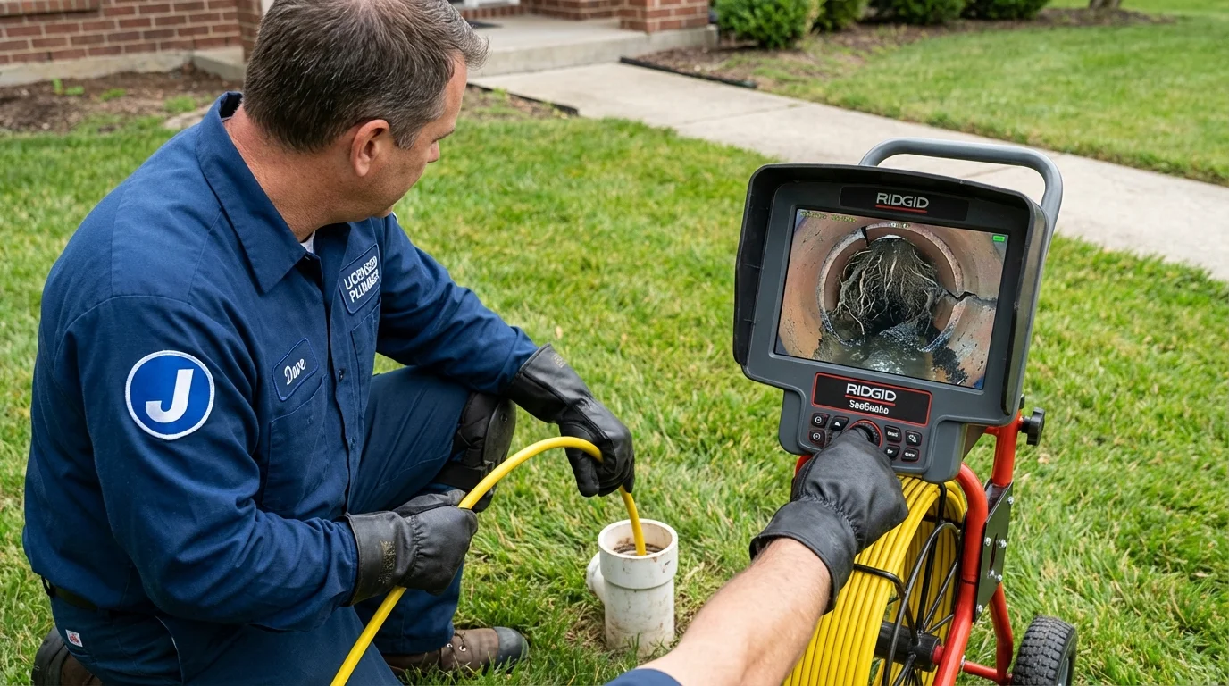 Sewer camera inspection being performed by Johns Plumbing LLC in Dos Palos